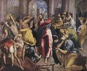 El Greco Christ Driving the Money Changers from the Temple painting